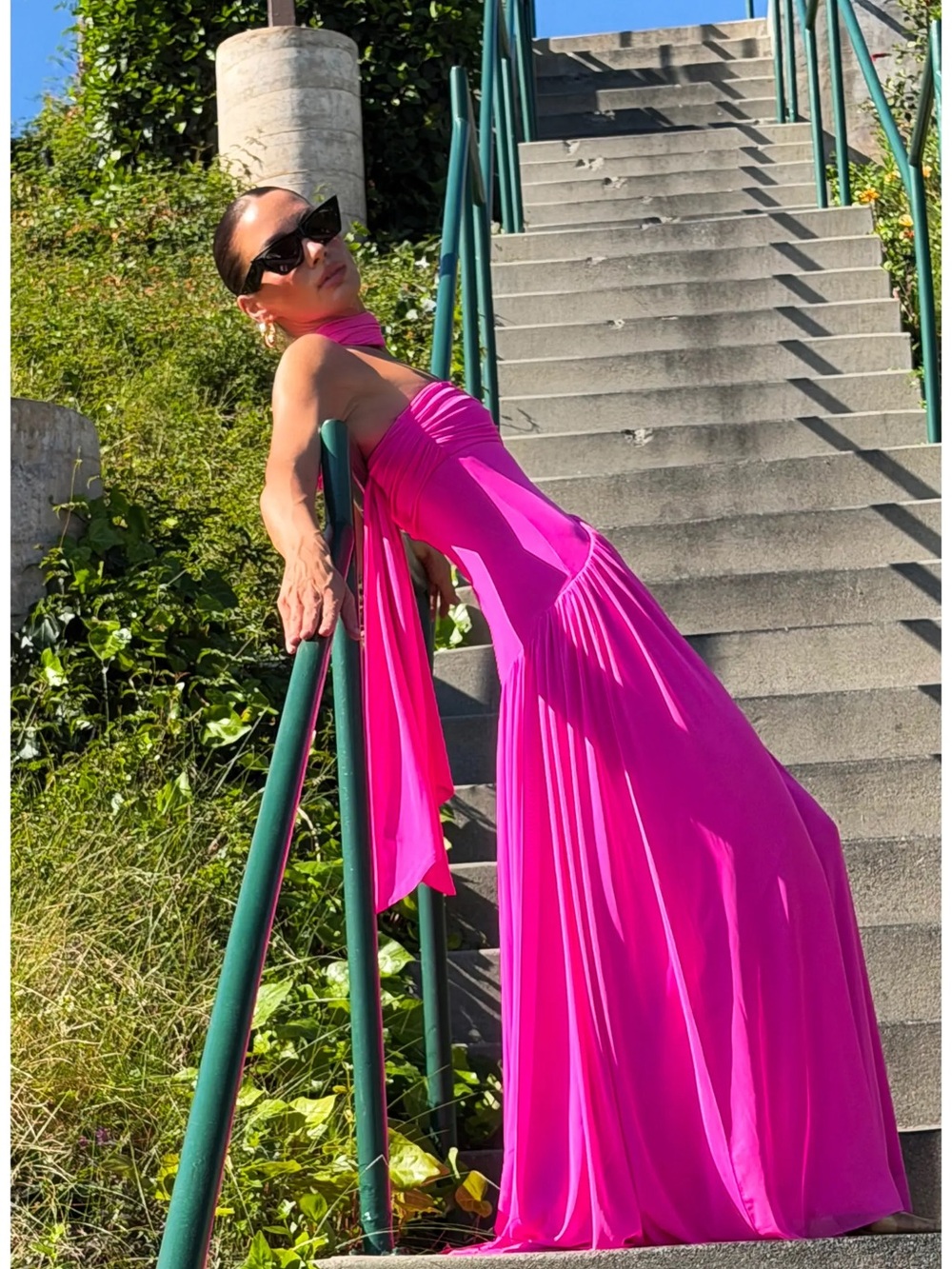AFRM Rori Strapless Maxi Gown in Pink - Picture 5 of 8